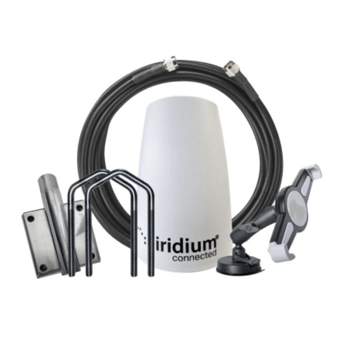 BSN NAL 70M LMR400, Iridium Active Antenna Kit, GPS Antenna, And Mounts (ASE-DA70)