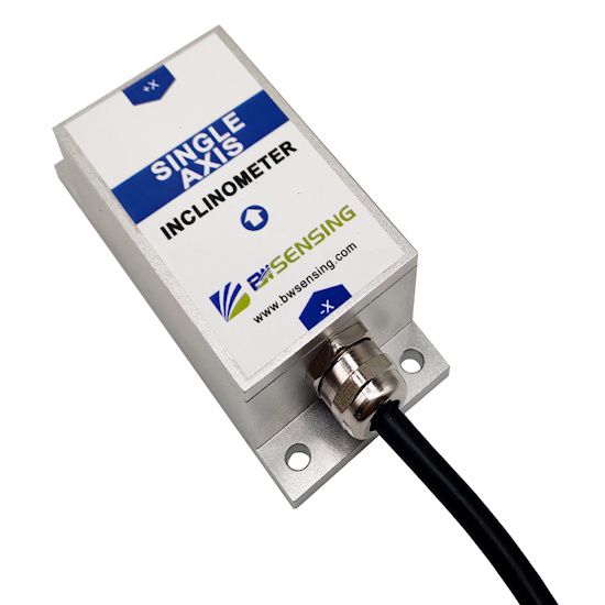BWSENSING Cost-Effective Single-Axis Digital Output With Modbus Inclinometer (BWM417)
