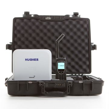 Hughes 9202 BGAN Land Portable Satellite Internet Terminal w/ WiFi + Iridium 9575 Extreme Satellite Phone "Extreme Portable Global Office" Bundle
