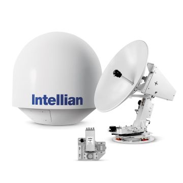 Intellian t80Q 3-axis Global System dengan Reflektor 85cm (33,5 inci) & Universal Quad LNB
