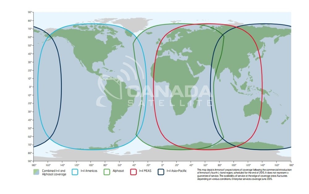 Inmarsat BGAN Coverage Map